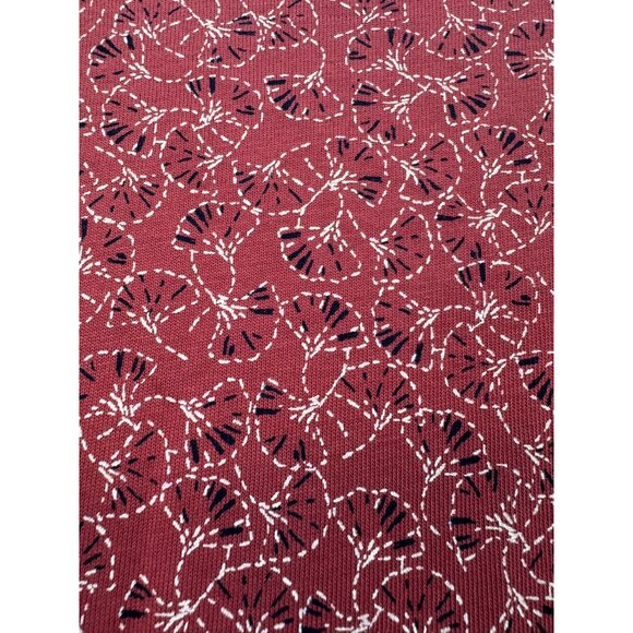 Cj Banks Womens V-Neck 3/4 Sleeve Top Blouse Size X Rose Patterned Casual - Picture 10 of 10